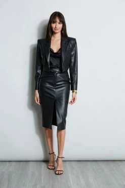 Elie Tahari Silk Satin Cami -Elie Tahari Sales 2023 E80AM303 BLACK E807G513 BLACK E80AM103 BLACK 4styling 1370