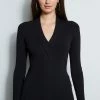 Elie Tahari Cable Twist Sweater 1 Elie Tahari Cable Twist Sweater -Elie Tahari Sales 2023 E85X3503 BLACK E802R203 HERRINGBONE 2front 1823