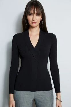 Elie Tahari Cable Twist Sweater