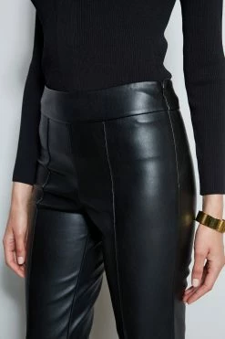 Elie Tahari Vegan Leather Pant 12 Elie Tahari Vegan Leather Pant -Elie Tahari Sales 2023 E85X3503 BLACK E80AM203 BLACK 2front 1858