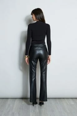 Elie Tahari Vegan Leather Pant 13 Elie Tahari Vegan Leather Pant -Elie Tahari Sales 2023 E85X3503 BLACK E80AM203 BLACK 3back 1870