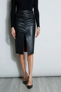 Elie Tahari Twist Vegan Skirt