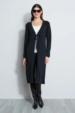Elie Tahari Scallop Duster
