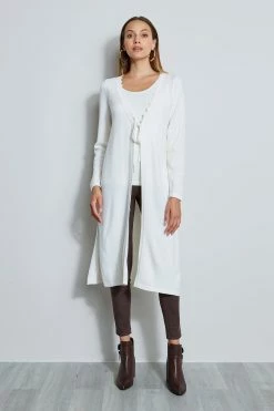 Elie Tahari Scallop Duster