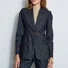 Elie Tahari Denim Blazer -Elie Tahari Sales 2023 E902P102 DENIM DENIMBLAZER 2FRONT 1322