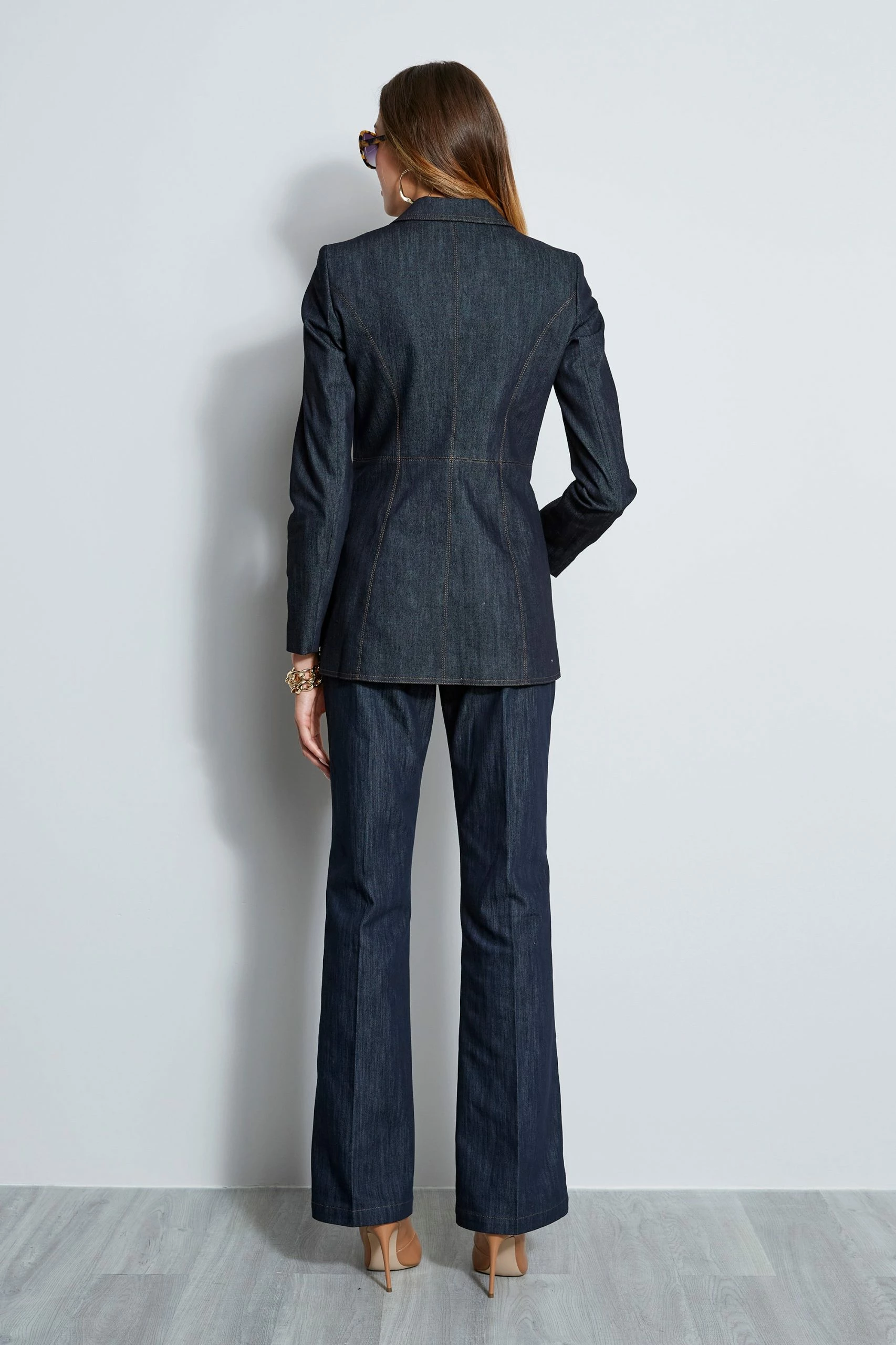 Elie Tahari Denim Blazer 6 Elie Tahari Denim Blazer - Image 4