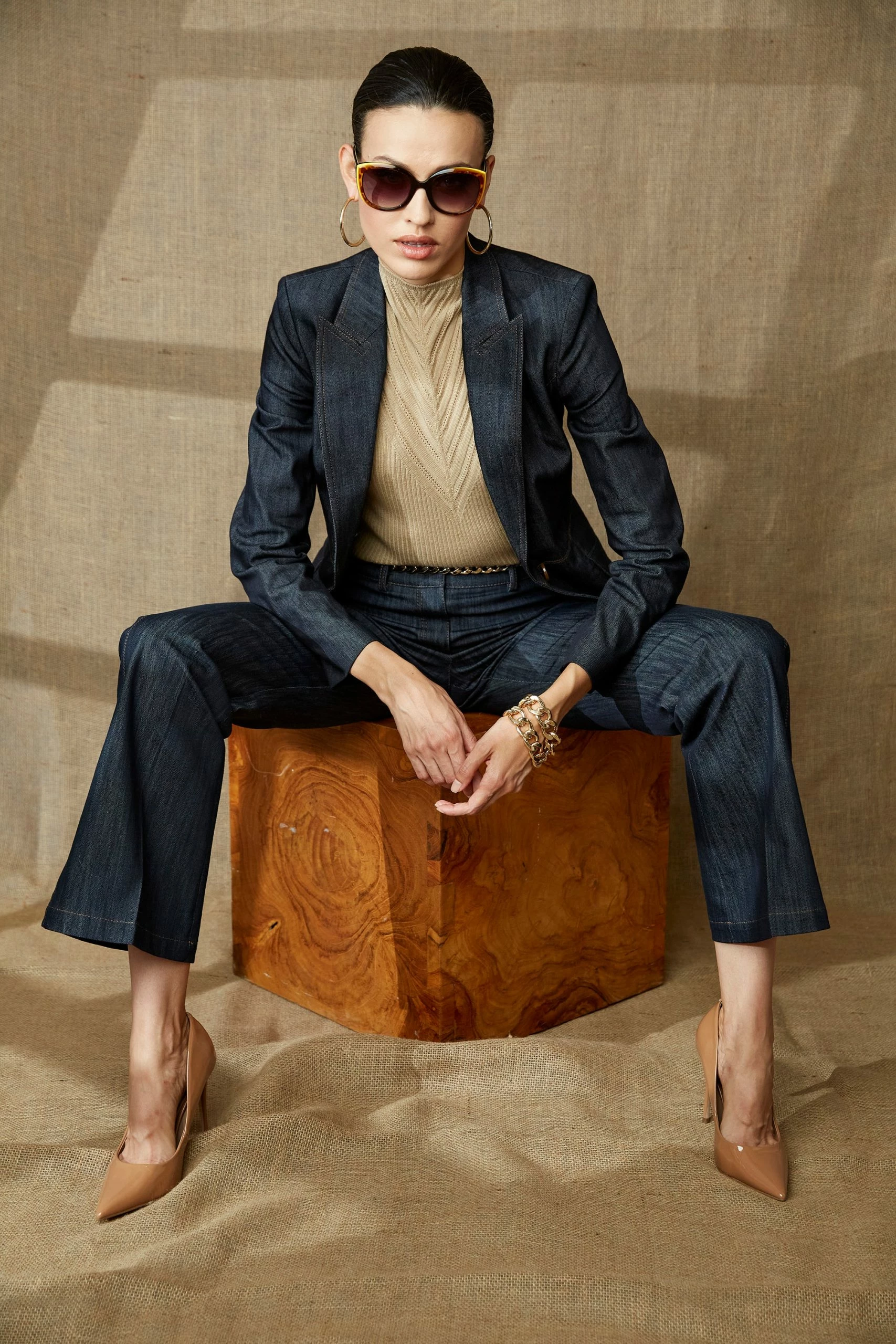 Elie Tahari Denim Blazer 4 Elie Tahari Denim Blazer - Image 2