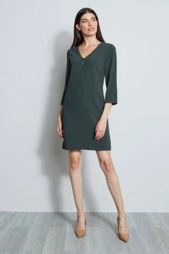 Elie Tahari Zip Shift Dress