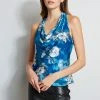 Elie Tahari Vintage Floral Halter Top 1 Elie Tahari Vintage Floral Halter Top -Elie Tahari Sales 2023 E90AM202 BLACK EN087112 PERSIANBLUE EN045512 BLUE 2FRONT 270