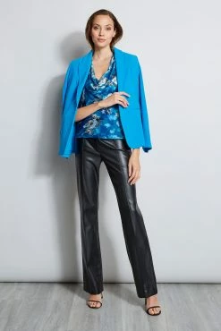 Elie Tahari Vintage Floral Halter Top -Elie Tahari Sales 2023 E90AM202 BLACK EN087112 PERSIANBLUE EN045512 BLUE 4STYLING 1056