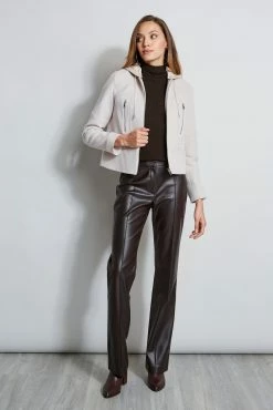 Elie Tahari Wool Cropped Hooded Jacket 9 Elie Tahari Wool Cropped Hooded Jacket -Elie Tahari Sales 2023 E90AM202 COFFEE EN047102 OATMEAL E95X5502 COFFEE 1HERO 521