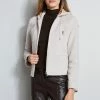 Elie Tahari Wool Cropped Hooded Jacket 2 Elie Tahari Wool Cropped Hooded Jacket -Elie Tahari Sales 2023 E90AM202 COFFEE EN047102 OATMEAL E95X5502 COFFEE 2FRONT 1643