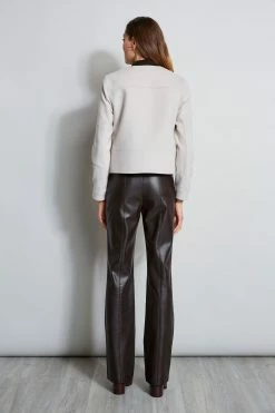 Elie Tahari Wool Cropped Hooded Jacket 11 Elie Tahari Wool Cropped Hooded Jacket -Elie Tahari Sales 2023 E90AM202 COFFEE EN047102 OATMEAL E95X5502 COFFEE 3BACK 1672