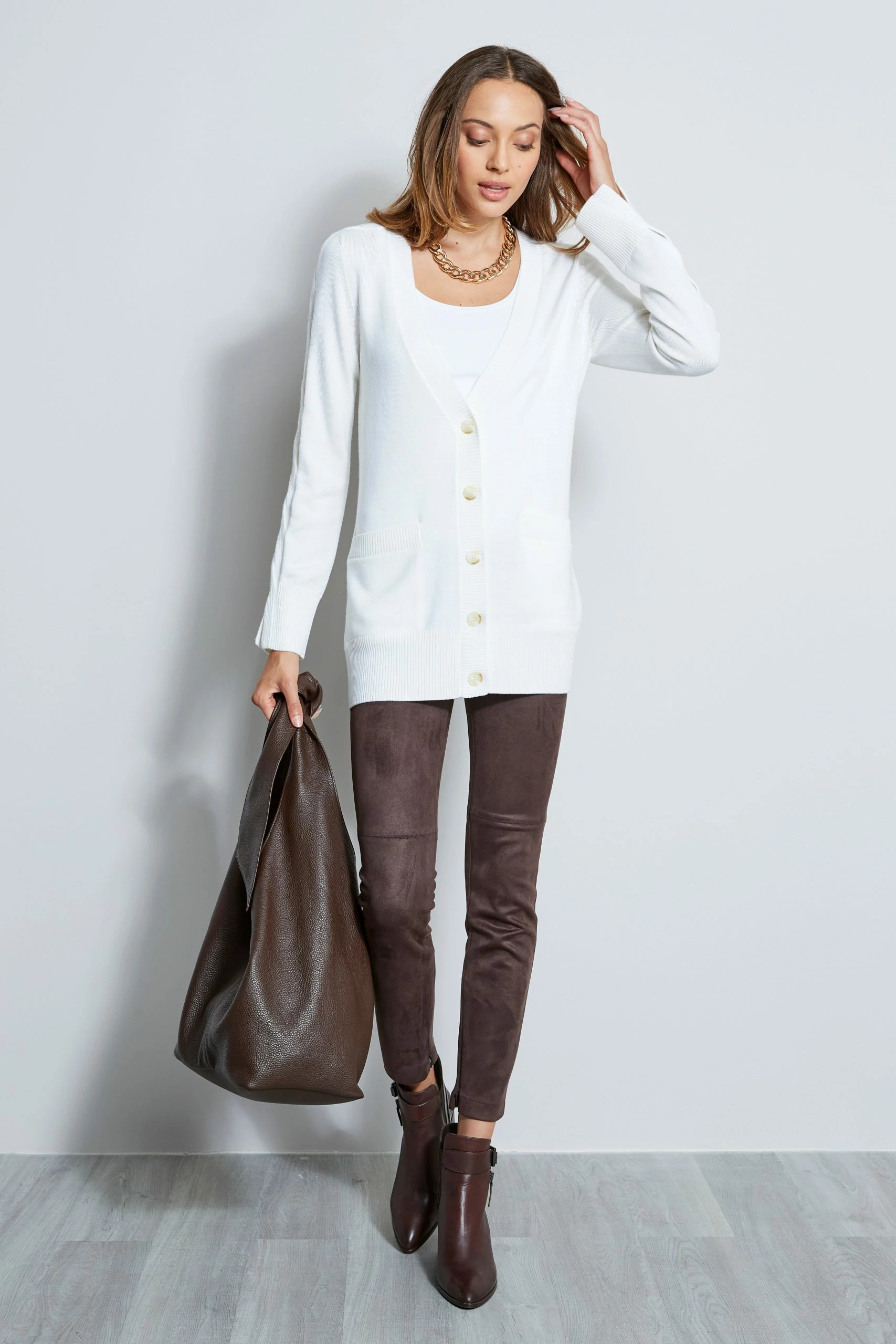 Elie Tahari Cable Button Cardigan 5 Elie Tahari Cable Button Cardigan - Image 3