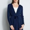 Elie Tahari Rib Hooded Cardigan -Elie Tahari Sales 2023 E95X5532 STARGAZER RIBHOODEDCARDIGAN 2FRONT 2262