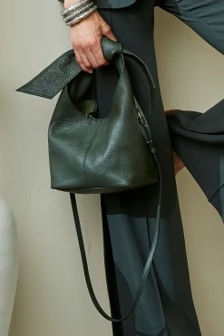 Elie Tahari Small Knot Leather Bag -Elie Tahari Sales 2023 EJ3D51 ZIPFRONTBLAZER CAMOFLAUGE 706