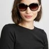 Elie Tahari Oversized Cateye Sunglasses -Elie Tahari Sales 2023 EL152 BROWN SNAKE 003