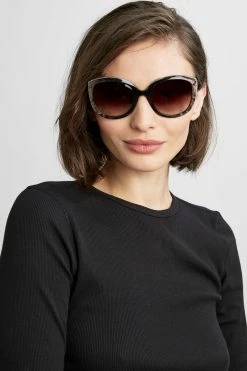 Elie Tahari Oversized Cateye Sunglasses