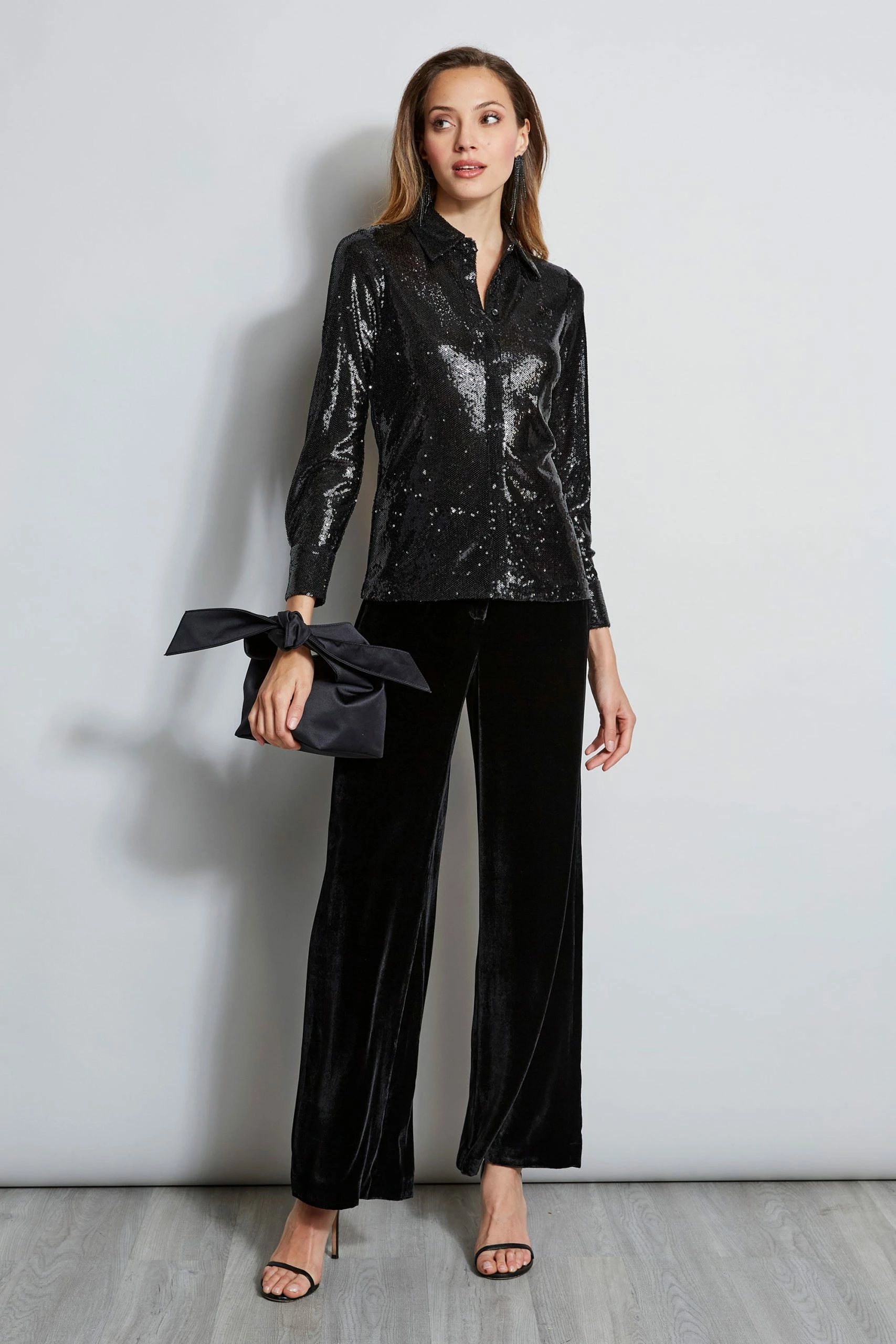 Elie Tahari Sequin Button Down Shirt 4 Elie Tahari Sequin Button Down Shirt - Image 2