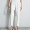 Elie Tahari Slim Crepe Pant