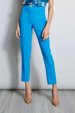 Elie Tahari Slim Crepe Pant
