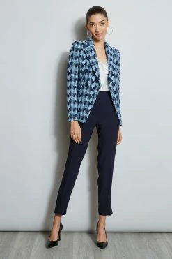 Elie Tahari Twisted Tweed Blazer -Elie Tahari Sales 2023 EN087212 Stargazer E1022102 Multi E307G502 FreshPearl 1HERO 872