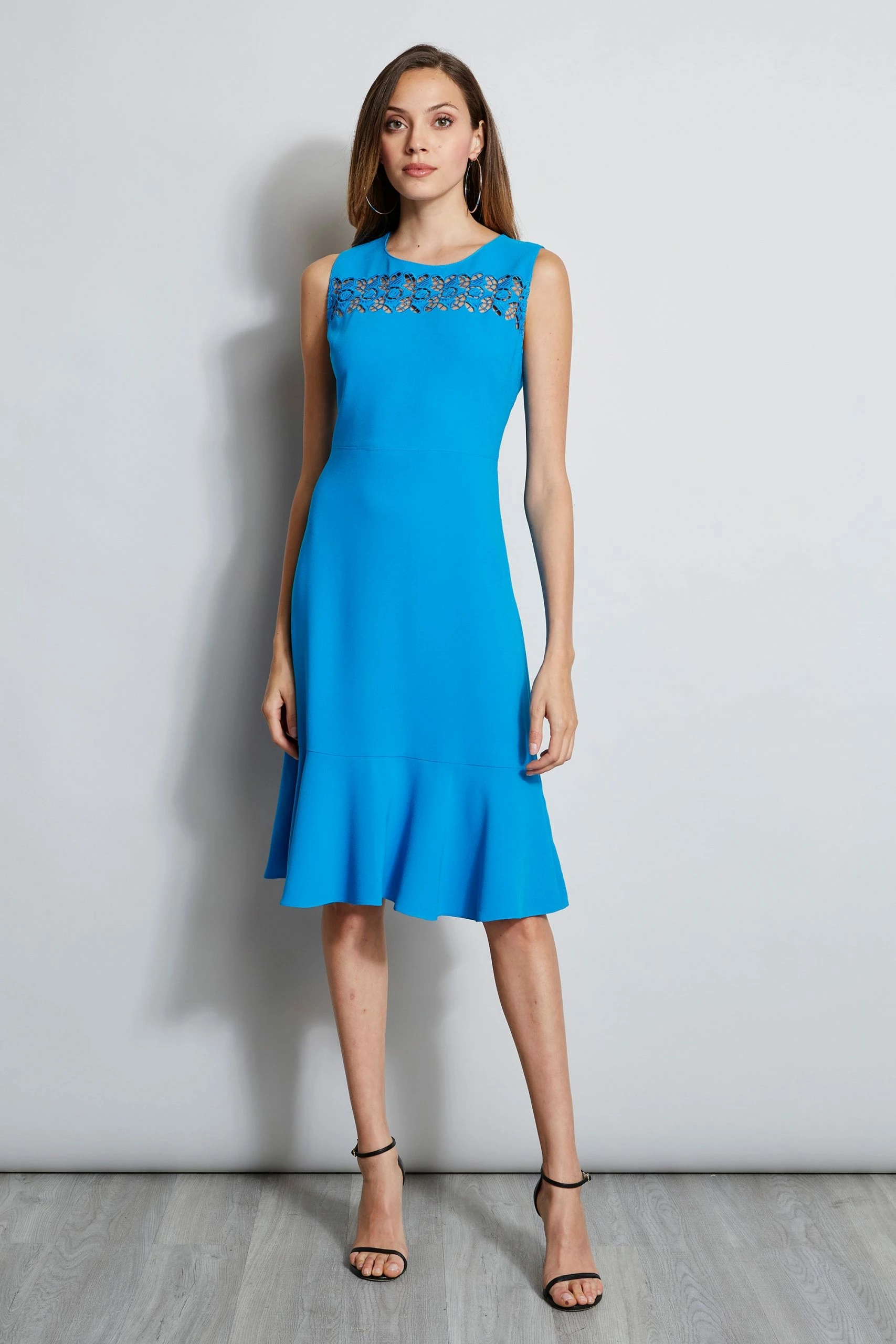 Elie Tahari Embroidered Fit & Flare Dress 3 Elie Tahari Embroidered Fit & Flare Dress