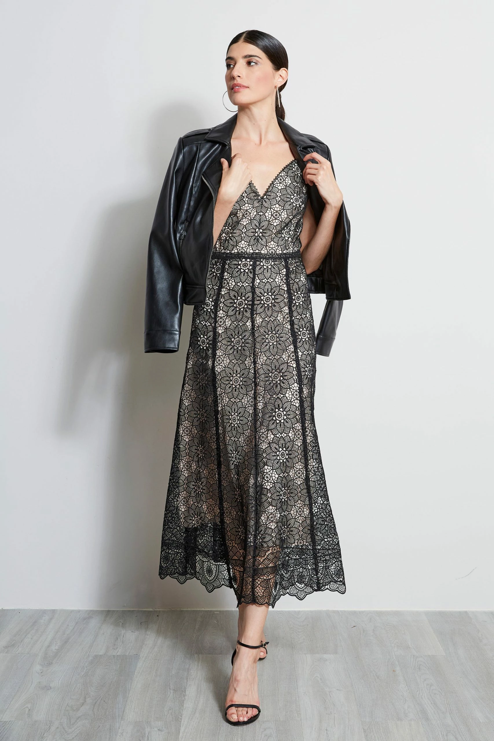 Elie Tahari Floral Lace Midi Dress 5 Elie Tahari Floral Lace Midi Dress - Image 3