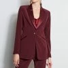 Elie Tahari Tuxedo Blazer -Elie Tahari Sales 2023 ER07J102 CORDOVAN 1HERO 1336