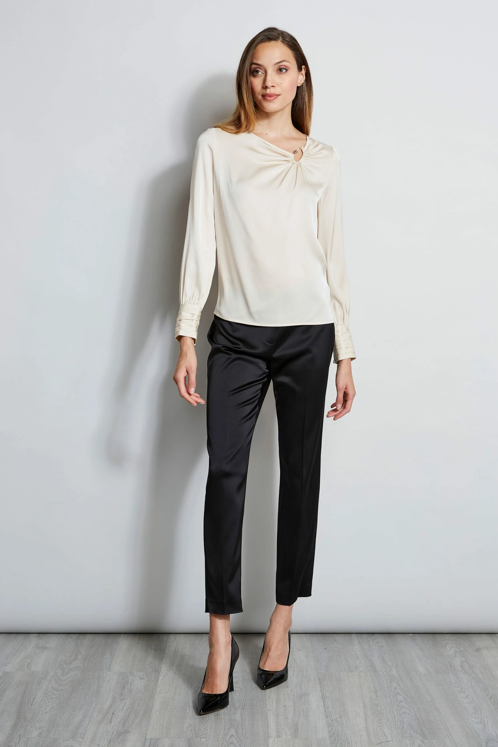 Asymmetric Silk Pearl Shirt 4 Asymmetric Silk Pearl Shirt - Image 2