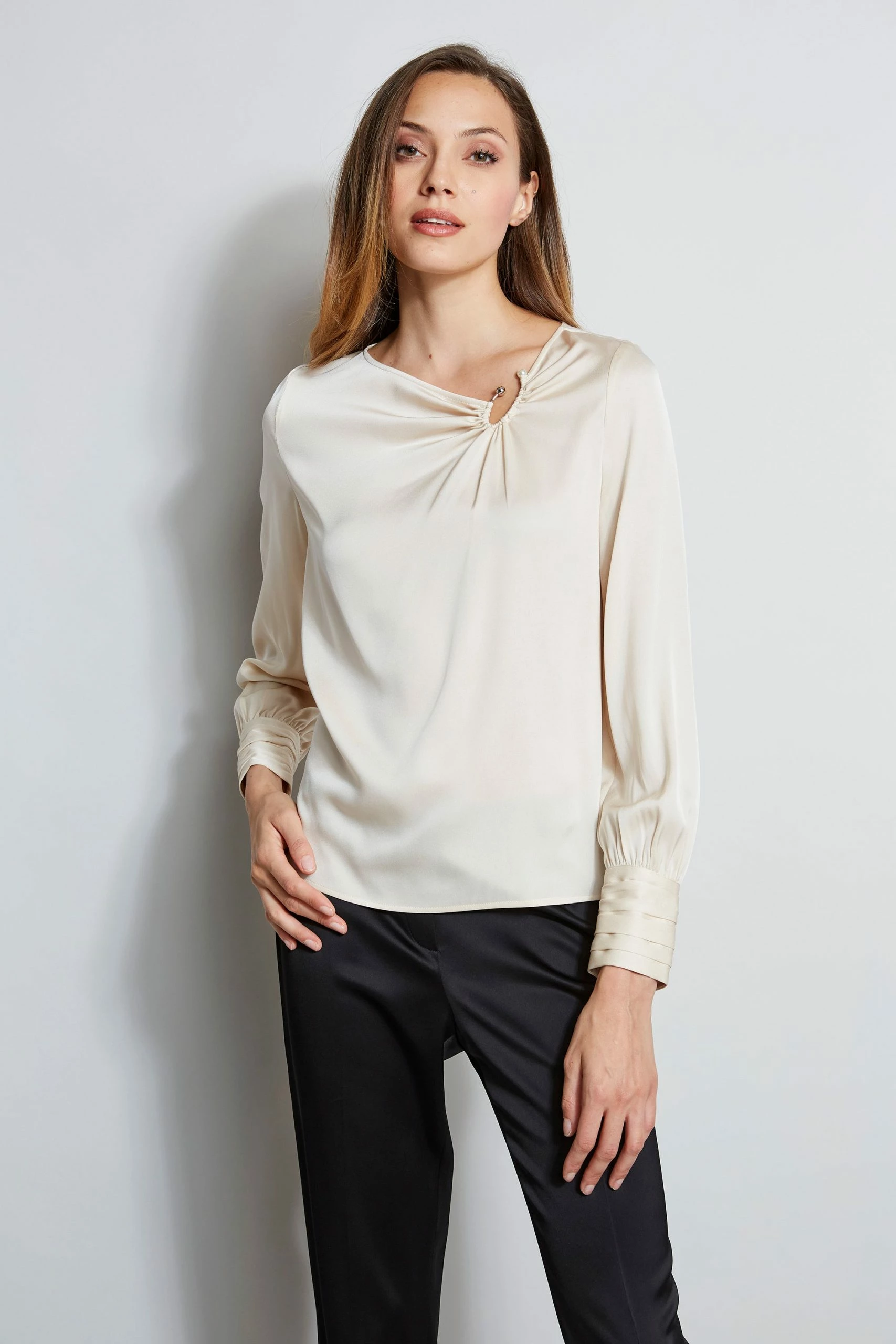Asymmetric Silk Pearl Shirt 3 Asymmetric Silk Pearl Shirt