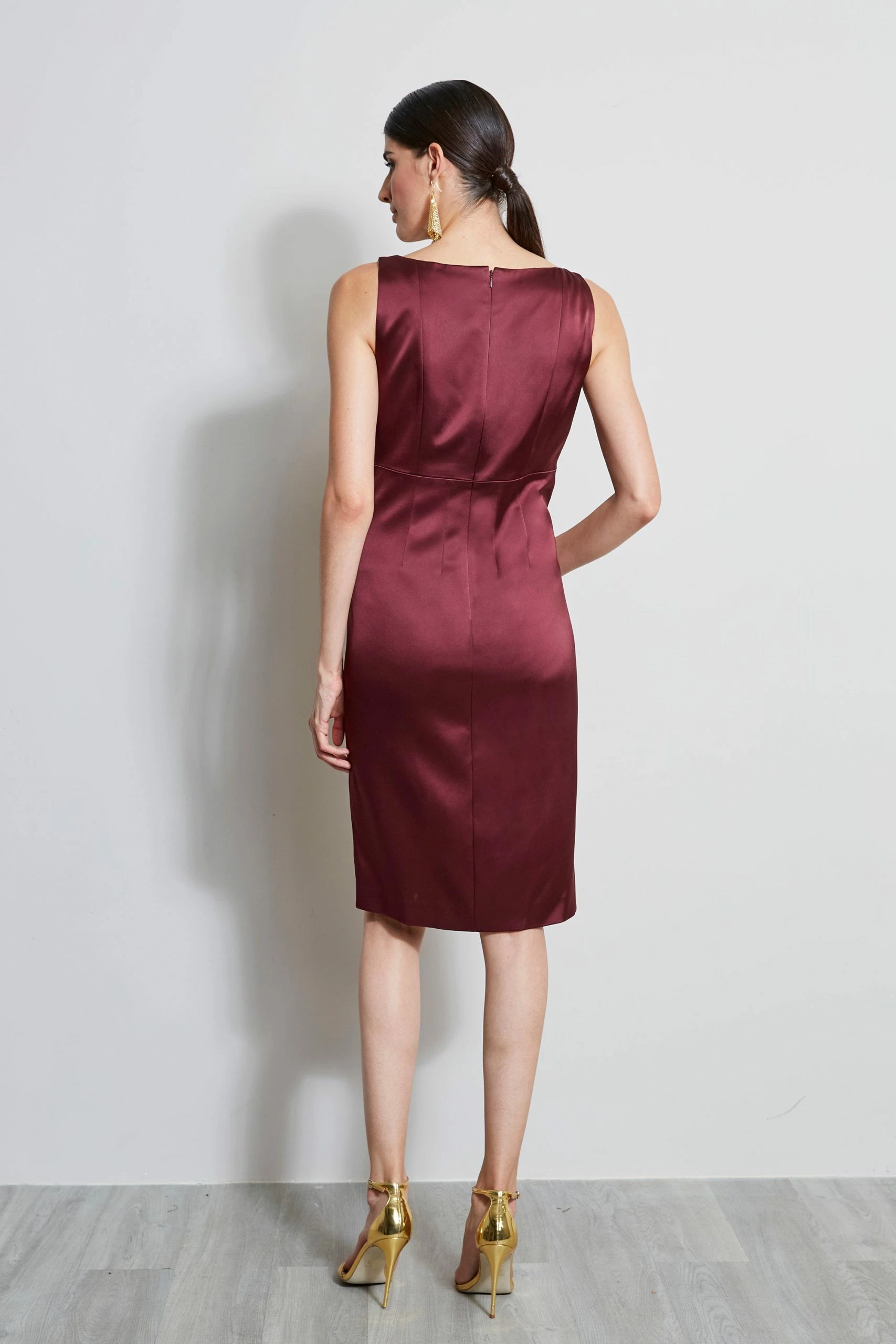 Elie Tahari Satin Cowl Neck Dress 5 Elie Tahari Satin Cowl Neck Dress - Image 3