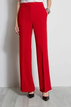 Elie Tahari Crepe Wide Leg Pant