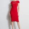 Elie Tahari Cut Out Embroidered Dress -Elie Tahari Sales 2023 ER087612 SIREN 1HERO 2348