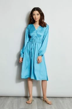 L/S V-NECK MIDI DRESS 11 L/S V-NECK MIDI DRESS -Elie Tahari Sales 2023 ETR21152 SUBLIME 1HERO 1506