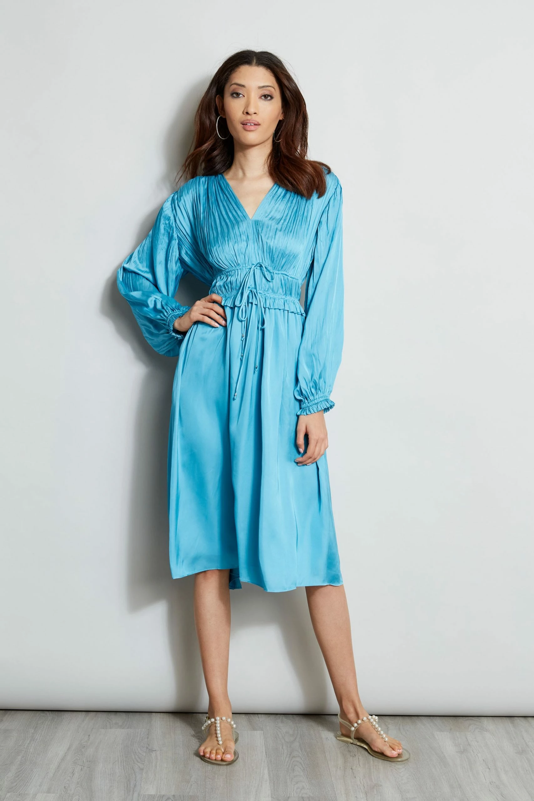 L/S V-NECK MIDI DRESS 3 L/S V-NECK MIDI DRESS