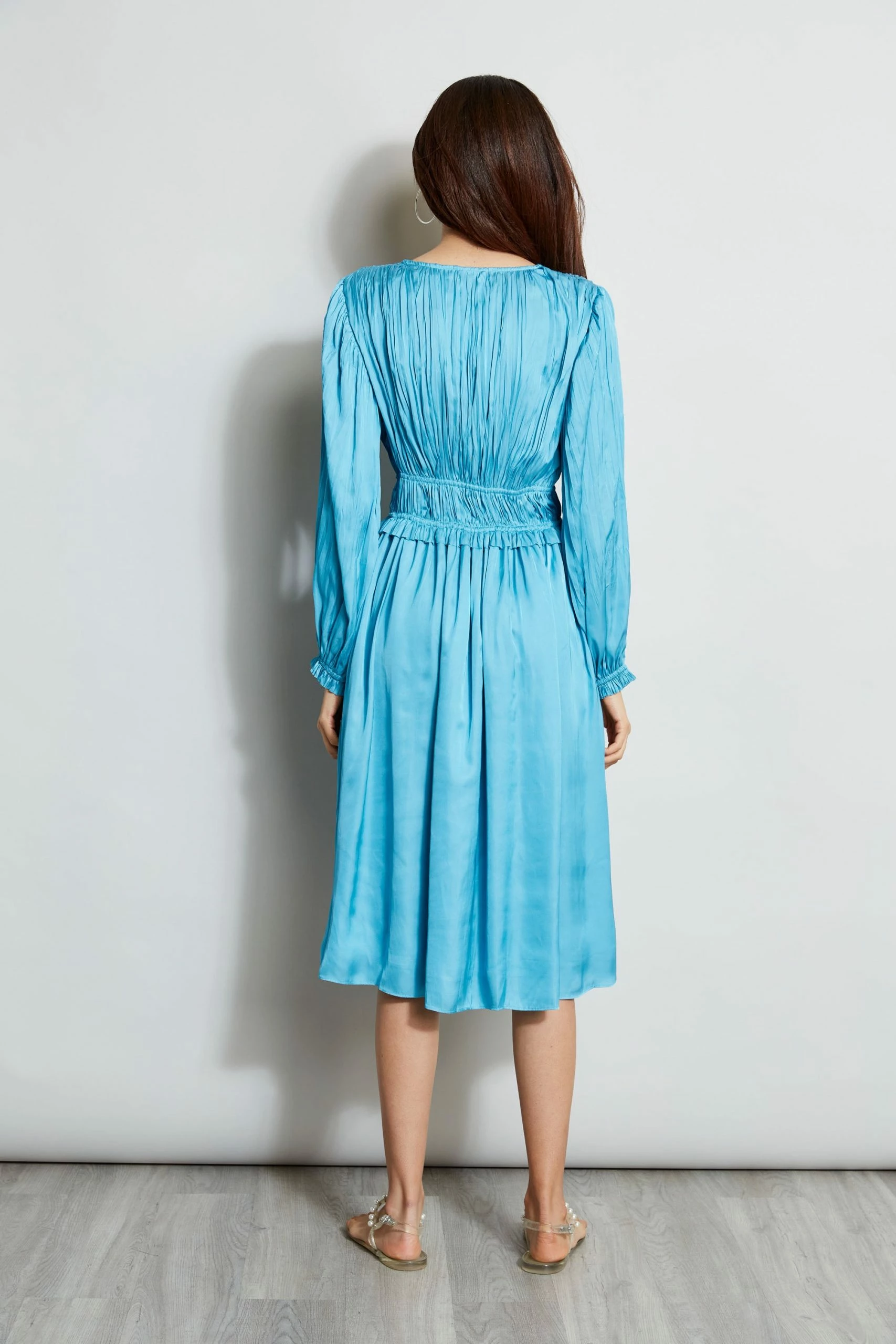 L/S V-NECK MIDI DRESS 8 L/S V-NECK MIDI DRESS - Image 6
