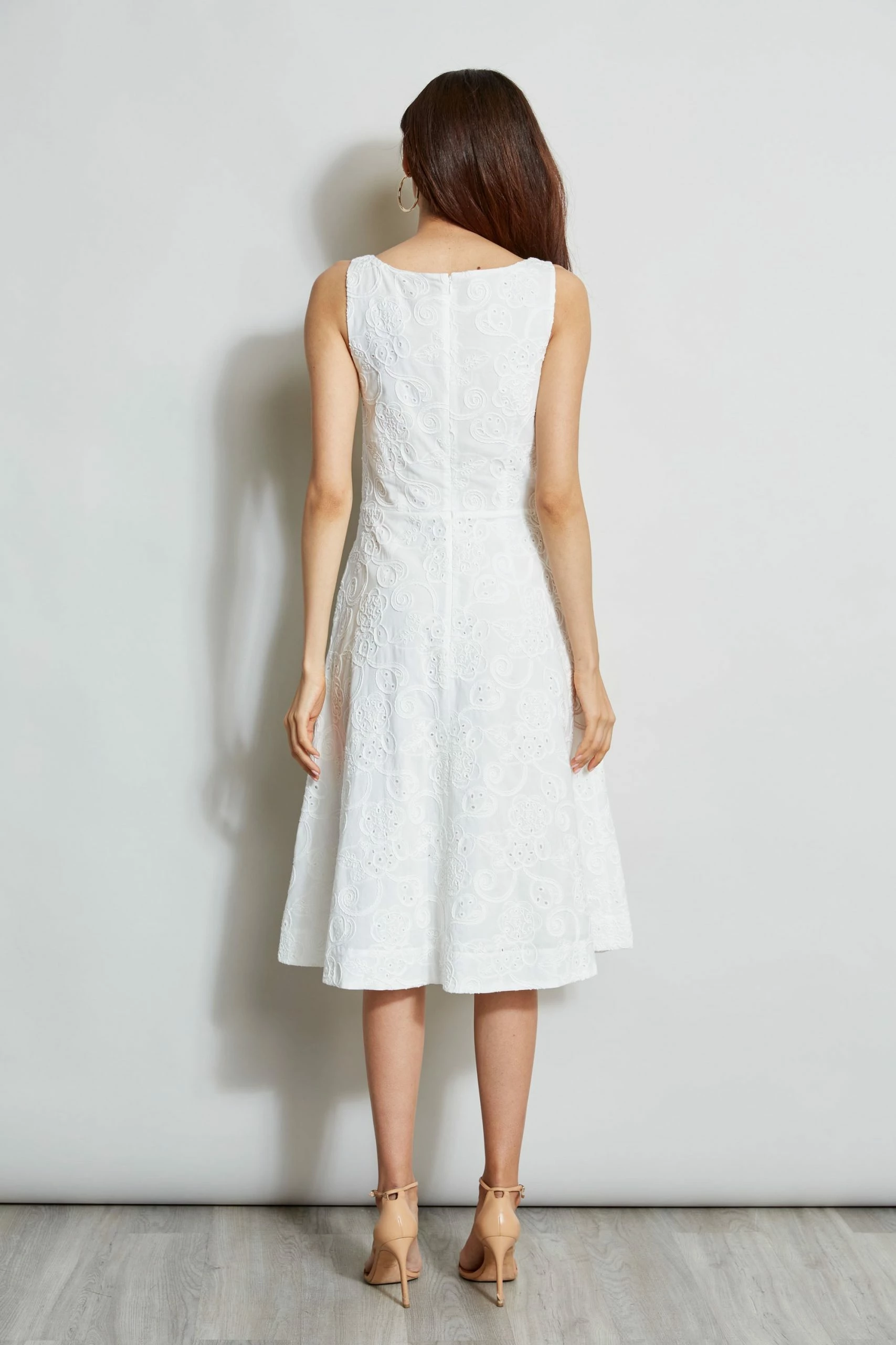 Cotton Eyelet Tie Dress 7 Cotton Eyelet Tie Dress - Image 5