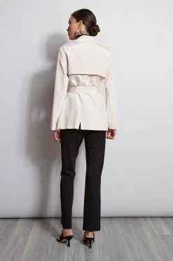 Silk Trench Jacket -Elie Tahari Sales 2023 ETR21253 PDP 1HERO 2040