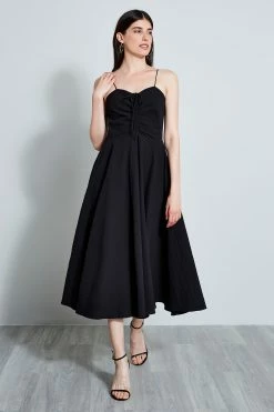 Sweetheart Midi Dress 10 Sweetheart Midi Dress -Elie Tahari Sales 2023 ETR21317NOIR 1HERO 1115