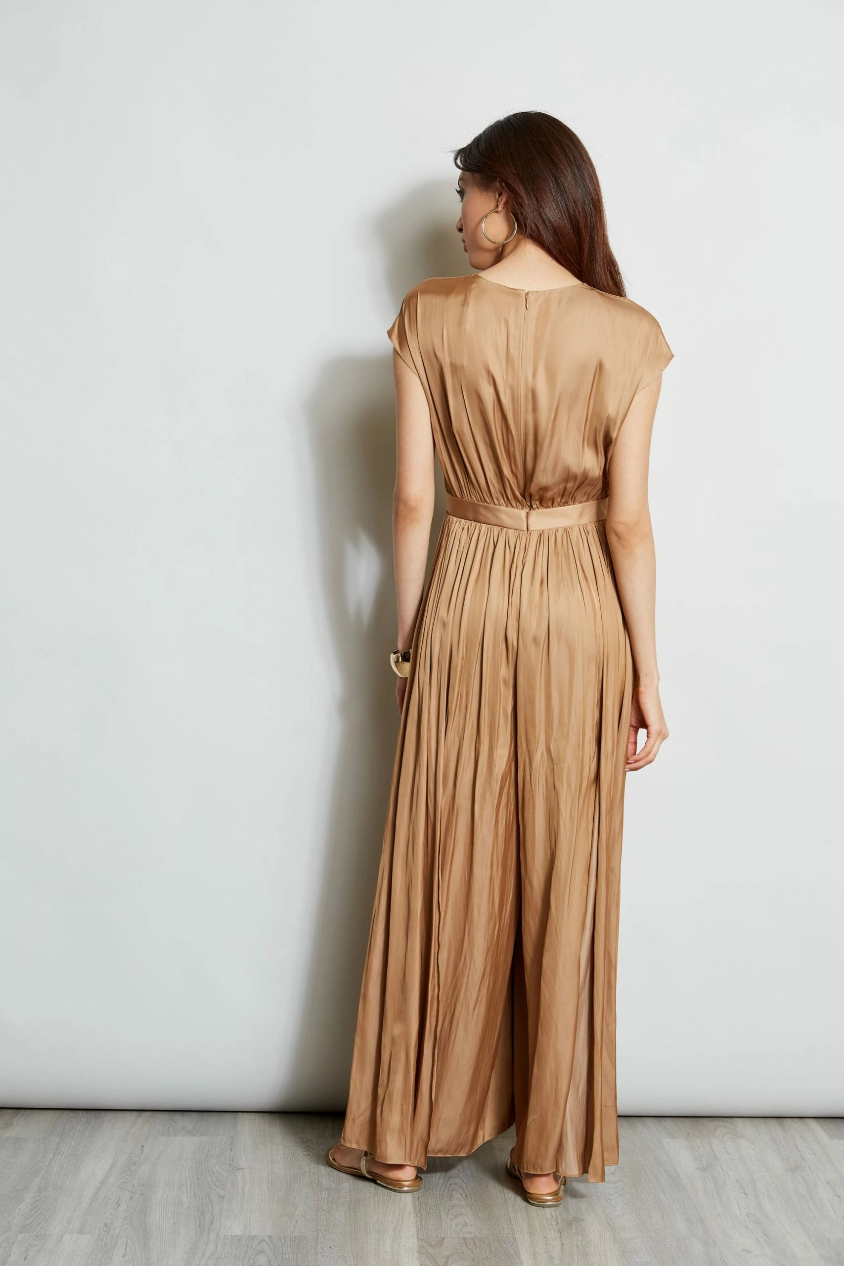 Pleated V-Neck Jumpsuit 8 Pleated V-Neck Jumpsuit - Image 6