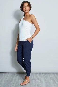 One Shoulder Top -Elie Tahari Sales 2023 ETR21349 ONESHOULDERKNIT skywhite 1HERO 888