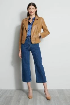 Vegan Leather Moto Jacket -Elie Tahari Sales 2023 ETR22448 LEATHERMOTOJACKET 1hero 2899