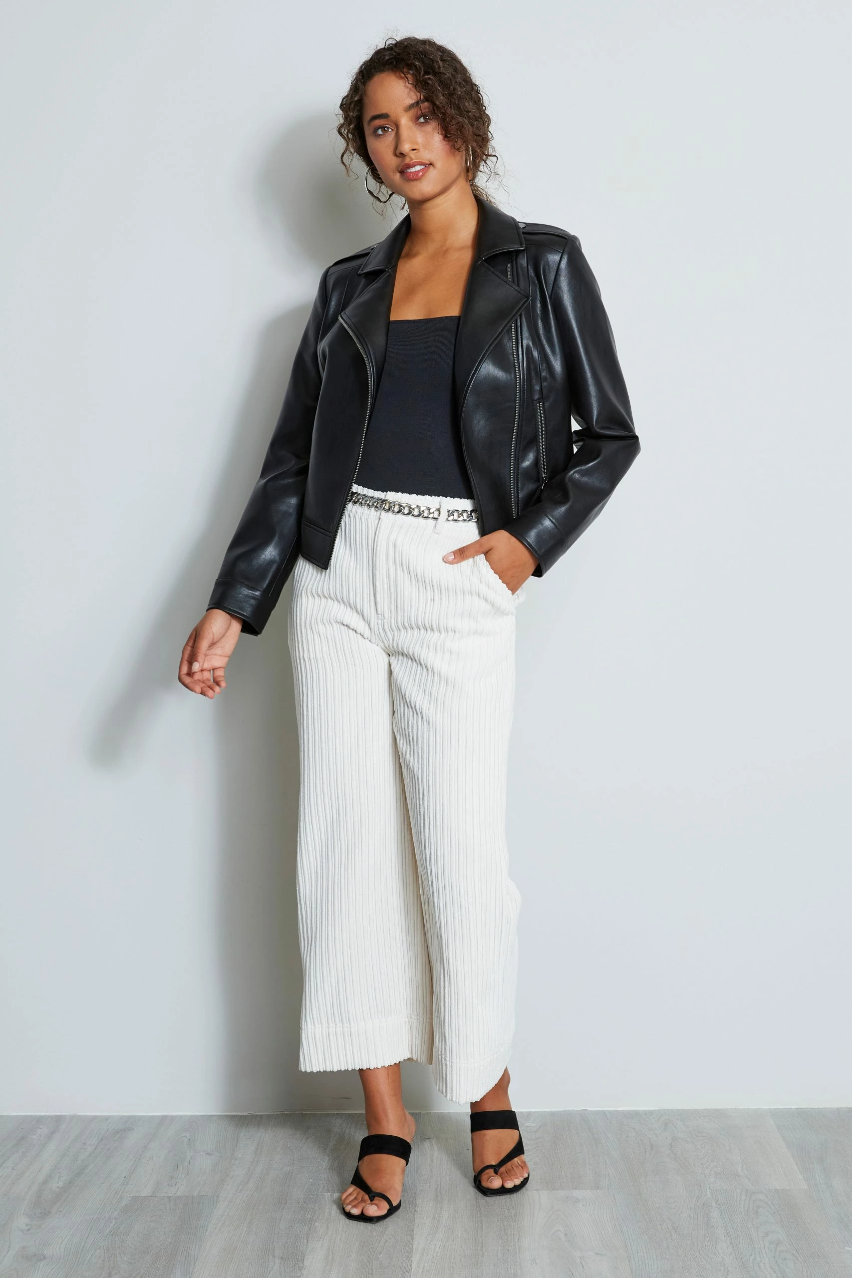 Vegan Leather Moto Jacket 4 Vegan Leather Moto Jacket - Image 2