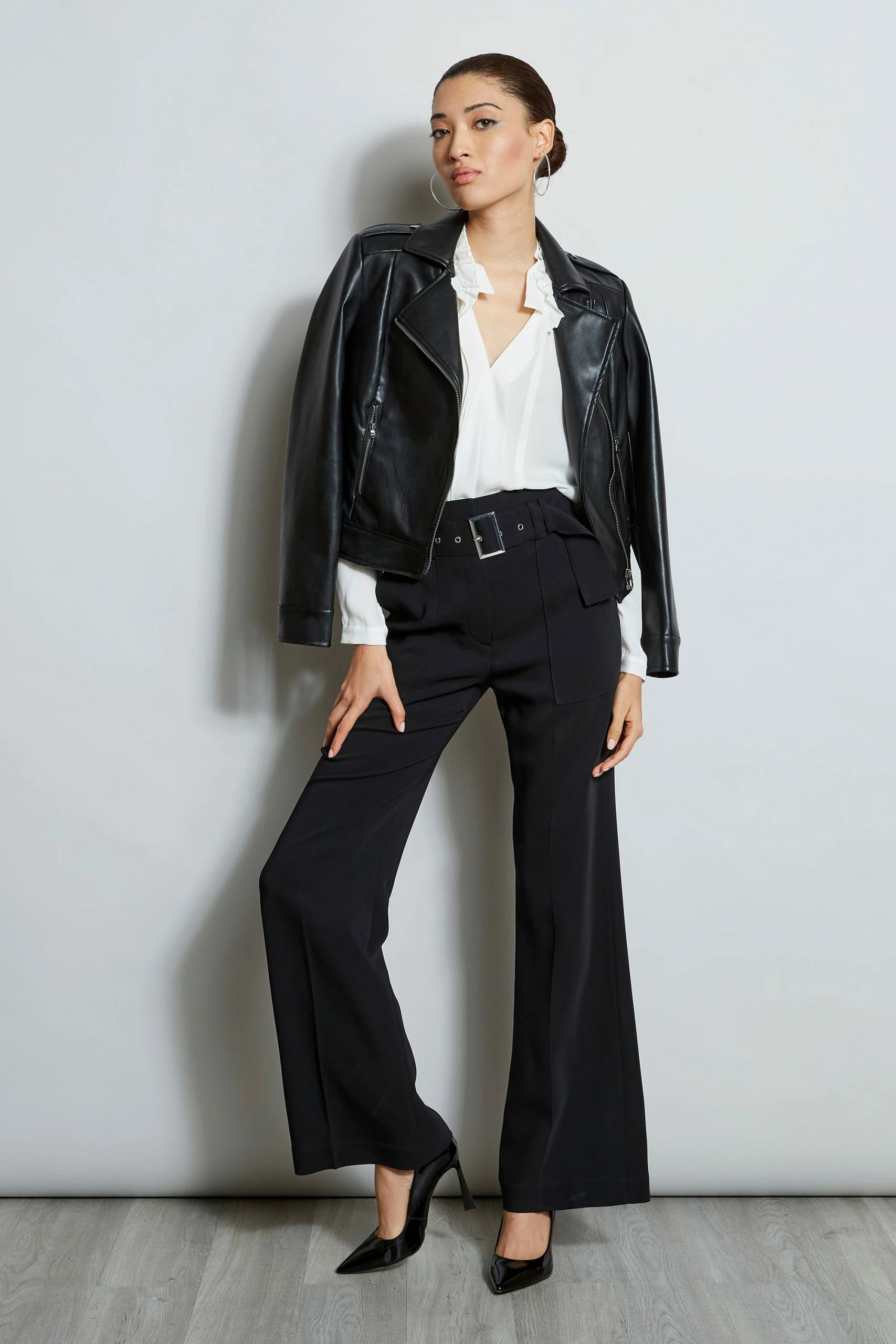 Elie Tahari Silk Ruffle Neck Shirt 6 Elie Tahari Silk Ruffle Neck Shirt - Image 4