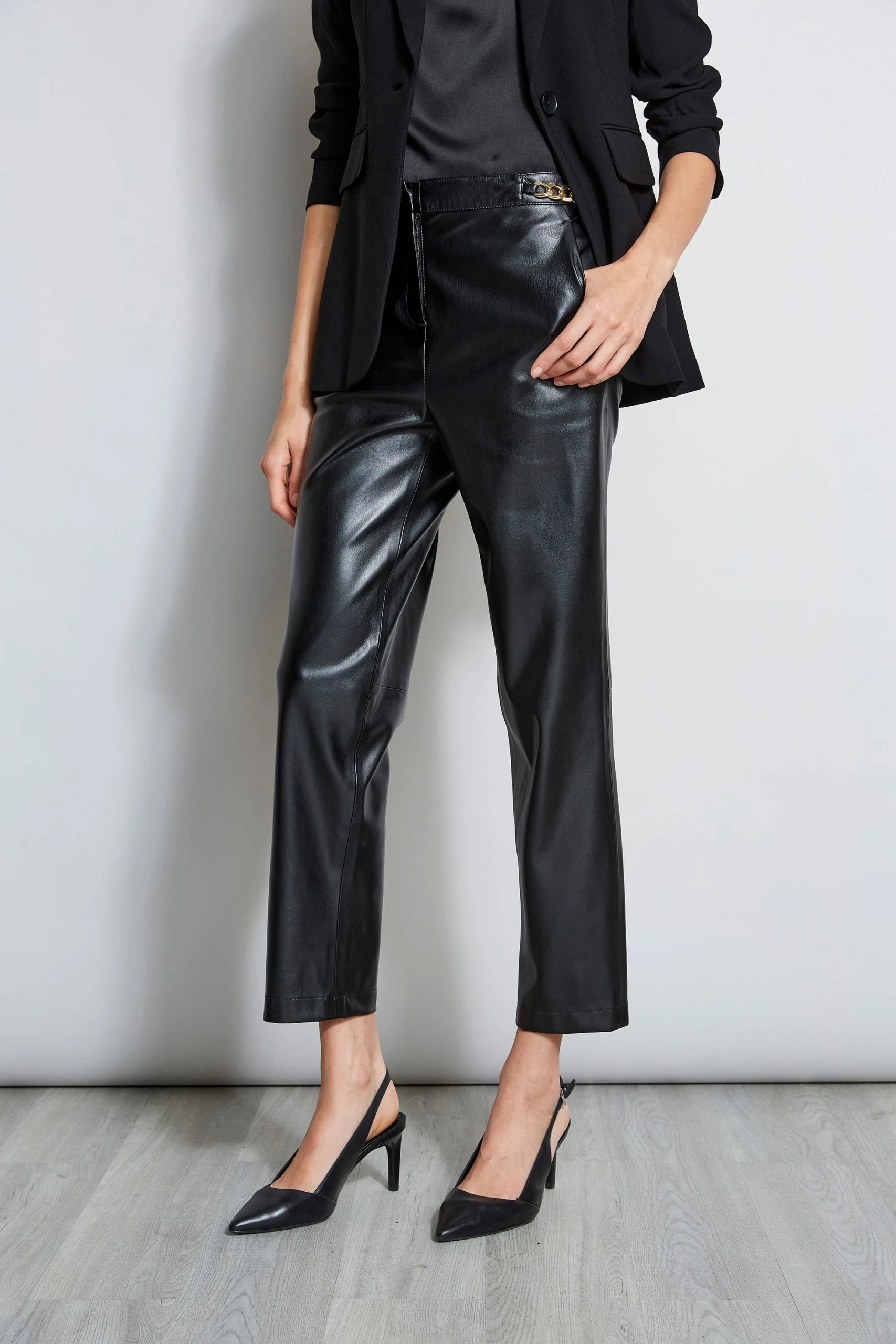 Vegan Leather Chain Pant 5 Vegan Leather Chain Pant - Image 3