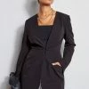 Pleat Detail Blazer 1 Pleat Detail Blazer -Elie Tahari Sales 2023 ETR31179 Noir ETR31178 Noir E65X2502 Black 2FRONT 2822