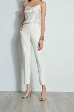 Slim Fit Cropped Pants 8 Slim Fit Cropped Pants -Elie Tahari Sales 2023 ETR31210 SKYWHITE ETR31209 SKYWHITE E45XB503 PEARL 2front 941
