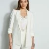 Ruched Sleeve Blazer 2 Ruched Sleeve Blazer -Elie Tahari Sales 2023 ETR31210 SKYWHITE ETR31209 SKYWHITE E45XB503 PEARL 2front 971