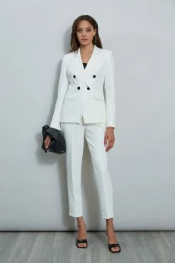 Stitch Slim Pant -Elie Tahari Sales 2023 ETR32104 SKYWHITE ETR32105 SKYWHITE 1Hero 1675 32187c33 729a 4679 a3a9 0a0d1deb078e